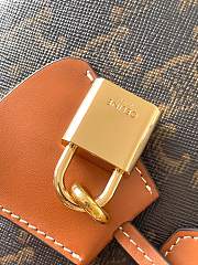 Kitlife Celine Honorine Bag In Triomphe Canvas and Tan Calfskin 22x17.5x9.5cm - 3