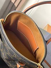 Kitlife Celine Honorine Bag In Triomphe Canvas and Tan Calfskin 22x17.5x9.5cm - 2