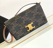 Kitlife Celine Trapeze Triomphe Logo Bag Triomphe Canvas and Tan 26.2x14.5x2cm - 1
