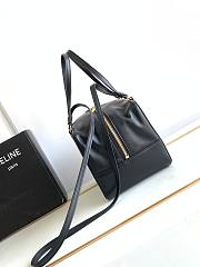 Kitlife Celine Folded Cube Black Smooth Leather Bag 20x15x13cm - 6