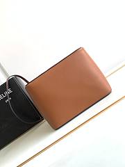 Kitlife Celine Folded Cube Brown Smooth Leather Bag 20x15x13cm - 6