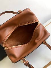 Kitlife Celine Folded Cube Brown Smooth Leather Bag 20x15x13cm - 3