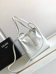 Kitlife Celine Folded Cube White Smooth Leather Bag 20x15x13cm - 6