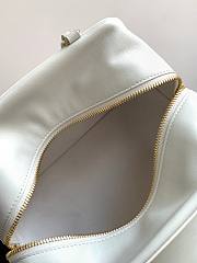 Kitlife Celine Folded Cube White Smooth Leather Bag 20x15x13cm - 3
