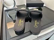 Kitlife Chanel Black CC Logo Turnlock Slides - 5