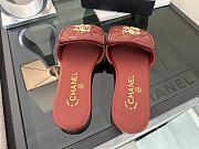 Kitlife Chanel Red CC Logo Turnlock Slides - 4