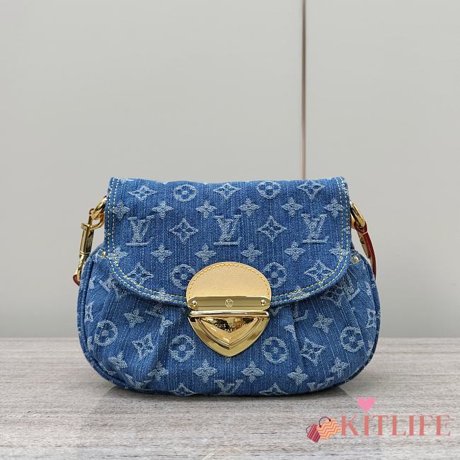Kitlife Louis Vuitton Sunset Bag Monogram Blue Denim M46829 18x3x27cm - 1