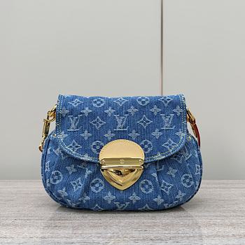 Kitlife Louis Vuitton Sunset Bag Monogram Blue Denim M46829 18x3x27cm