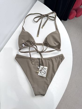 Kitlife Loewe 25 Metal Chain Swimsuit Taupe