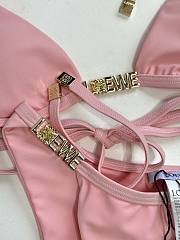 Kitlife Loewe 25 Metal Chain Swimsuit Pink - 3