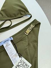Kitlife Loewe 25 Metal Chain Swimsuit Green Olive - 5