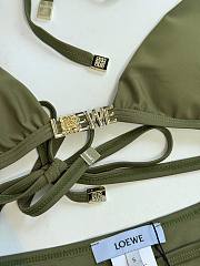 Kitlife Loewe 25 Metal Chain Swimsuit Green Olive - 2