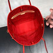 Kitlife Louis Vuitton Neverfull Bandoulière Inside Out MM Bag Red M12708 31x28x14cm - 5