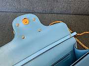 Kitlife Valentino Garavani Loco Shoulder Bag Light Blue With Colored Diamond Buckle 27x13x6cm  - 6