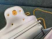 Kitlife Valentino Garavani Loco Shoulder Bag Silver With Colored Diamond Buckle 27x13x6cm - 5