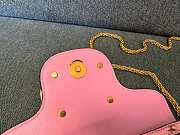 Kitlife Valentino Garavani Loco Shoulder Bag Pink With Colored Diamond Buckle 27x13x6cm - 5