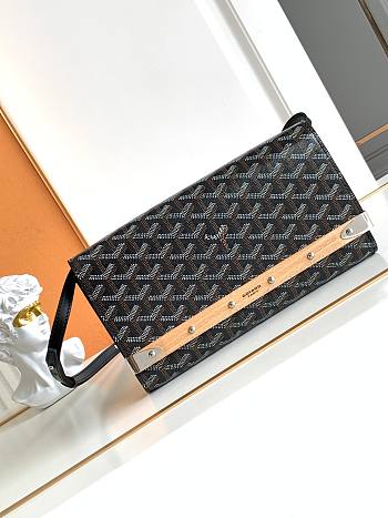 Kitlife Goyard Monte-Carlo Small Clutch Black 14.5x4x25cm