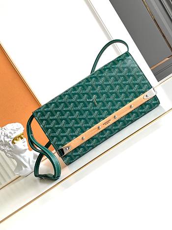 Kitlife Goyard Monte-Carlo Small Clutch Green 14.5x4x25cm