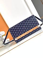 Kitlife Goyard Monte-Carlo Small Clutch Dark Blue 14.5x4x25cm - 1