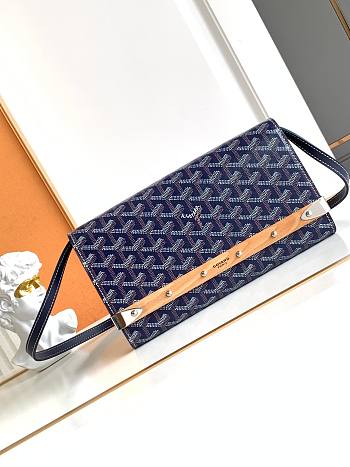 Kitlife Goyard Monte-Carlo Small Clutch Dark Blue 14.5x4x25cm