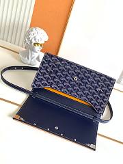 Kitlife Goyard Monte-Carlo Small Clutch Dark Blue 14.5x4x25cm - 3
