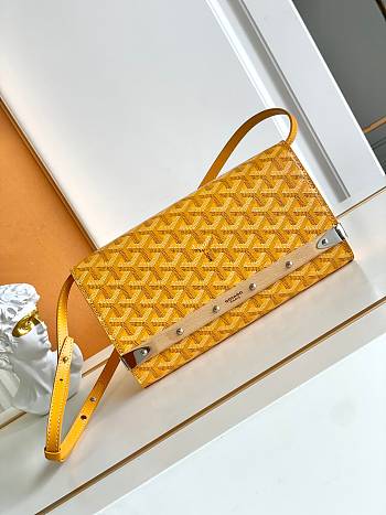 Kitlife Goyard Monte-Carlo Small Clutch Yellow 14.5x4x25cm