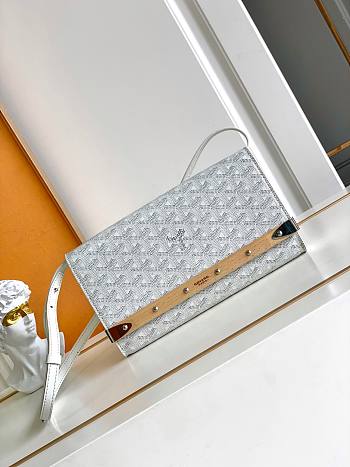 Kitlife Goyard Monte-Carlo Small Clutch White 14.5x4x25cm
