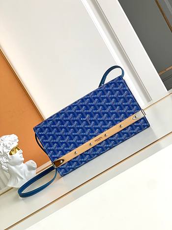 Kitlife Goyard Monte-Carlo Small Clutch Blue 14.5x4x25cm