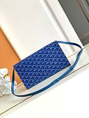 Kitlife Goyard Monte-Carlo Small Clutch Blue 14.5x4x25cm - 5