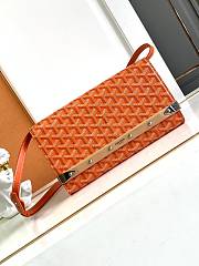 Kitlife Goyard Monte-Carlo Small Clutch Orange 14.5x4x25cm - 1