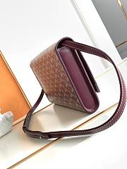 Kitlife Goyard Monte-Carlo Small Clutch Burgundy 14.5x4x25cm - 6