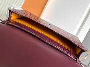 Kitlife Goyard Monte-Carlo Small Clutch Burgundy 14.5x4x25cm - 5
