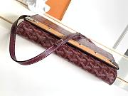 Kitlife Goyard Monte-Carlo Small Clutch Burgundy 14.5x4x25cm - 4