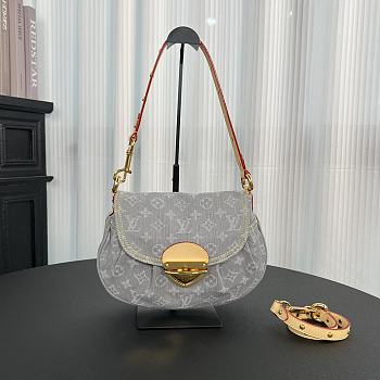Kitlife Louis Vuitton Sunset Bag Grey Monogram DenimM13347 27×18×3cm