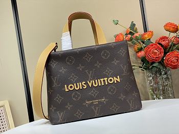 Kitlife Louis Vuitton Mini Shopper Tote Bag Brown M15239 20x10x26cm