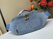 Kitlife Louis Vuitton Rush Bumbag Blue Denim Damier N00205 30x15x8cm - 1