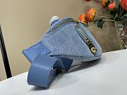 Kitlife Louis Vuitton Rush Bumbag Blue Denim Damier N00205 30x15x8cm - 6