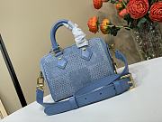 Kitlife Louis Vuitton Speedy 18 Bandoulière Bag Blue Denim Damier N00208 12x10x18cm - 4