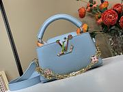 Kitlife Louis Vuitton x TM Capucines East-West Mini Bag Olympe Blue M13707 22x12x8cm - 1