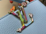 Kitlife Louis Vuitton x TM Capucines East-West Mini Bag Olympe Blue M13707 22x12x8cm - 4