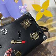 Kitlife Louis Vuitton Side Trunk MM Bag Black Gold And Silver-toned Hardware M25568 23.5x16x8.5cm - 3