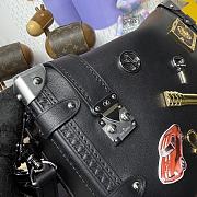 Kitlife Louis Vuitton Side Trunk MM Bag Black Gold And Silver-toned Hardware M25568 23.5x16x8.5cm - 2