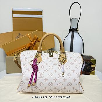 Kitlife Louis Vuitton Speedy Soft 30 Lucky Bag Monogram Dune & Pink M15108 30x17x21cm
