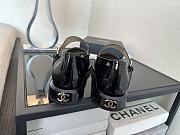 Kitlife Chanel Mary Janes Black Patent Leather Shoes - 4