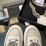Kitlife Chanel 25P Top-tier Sport Tweed Sneakers White & Grey - 3