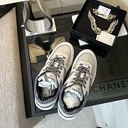 Kitlife Chanel 25P Top-tier Sport Tweed Sneakers White & Grey - 2