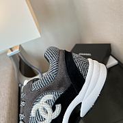 Kitlife Chanel 25P Top-tier Sport Tweed Sneakers Black & Grey - 5