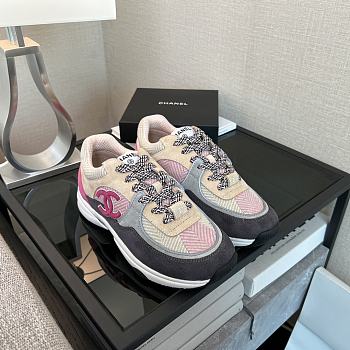 Kitlife Chanel 25P Top-tier Sport Tweed Sneakers Pink & Grey