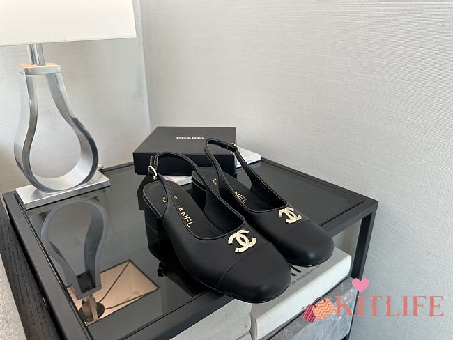 Kitlife Chanel 25A Slingbacks Black  - 1
