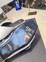 Kitlife Balmain Square-toe Slippers White Leather  - 4